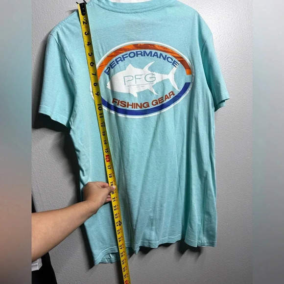 Columbia‎ Men PGF Blue T-shirt Fishing Gear Size M. - Picture 7 of 8